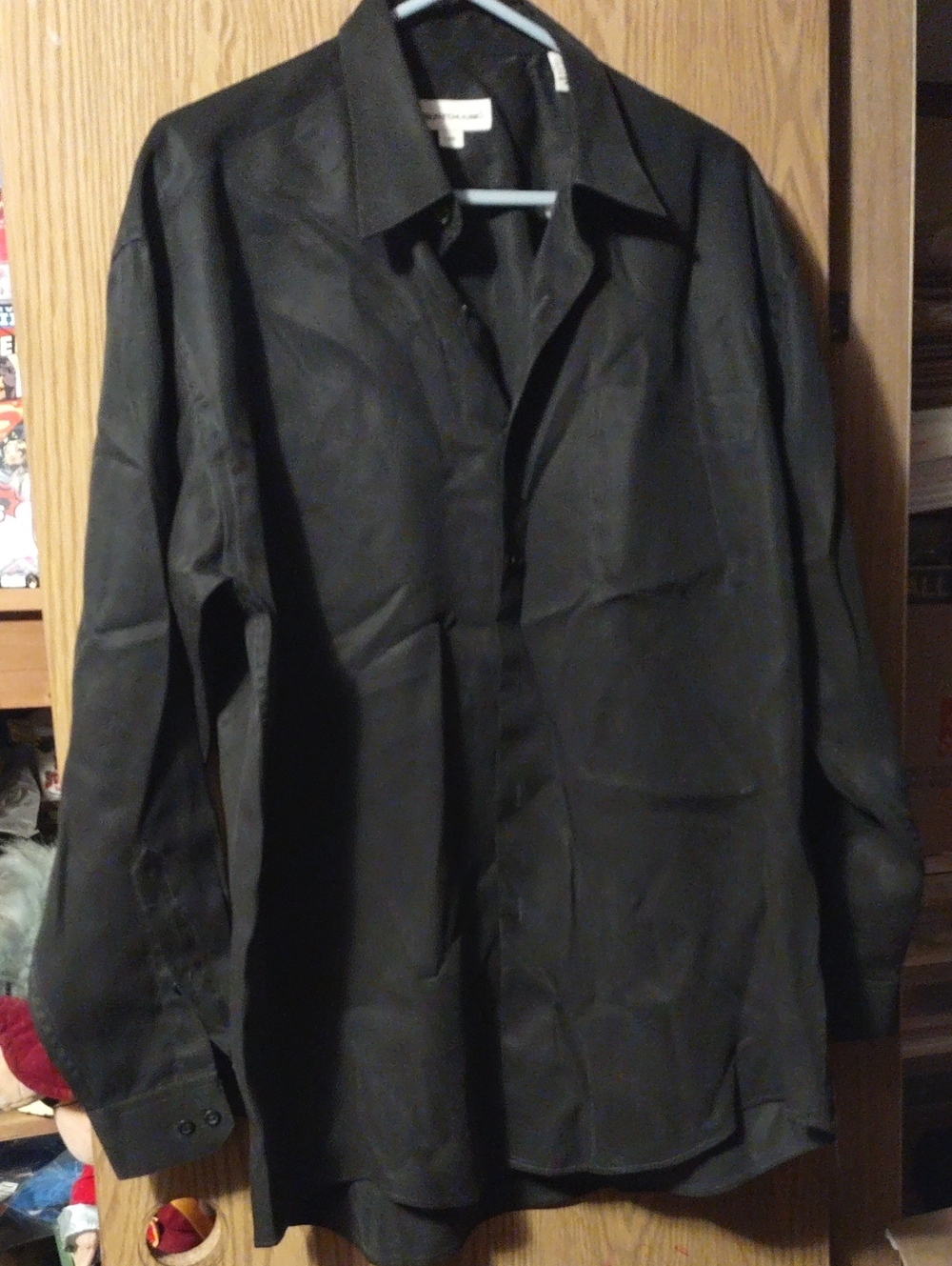 Pronto Uomo Black Long-Sleeve Dress Shirt